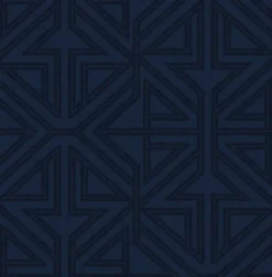 2975-26226 Kachel Indigo Geometric Wallpaper