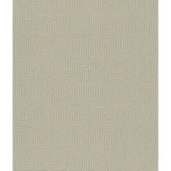 376064 Kairo Taupe Geometric Wallpaper