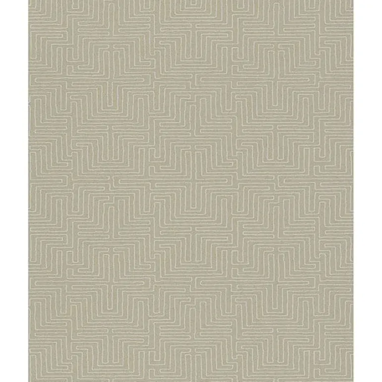 376064 Kairo Taupe Geometric Wallpaper