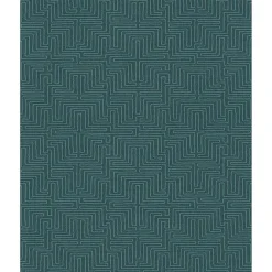376060 Kairo Teal Geometric Wallpaper