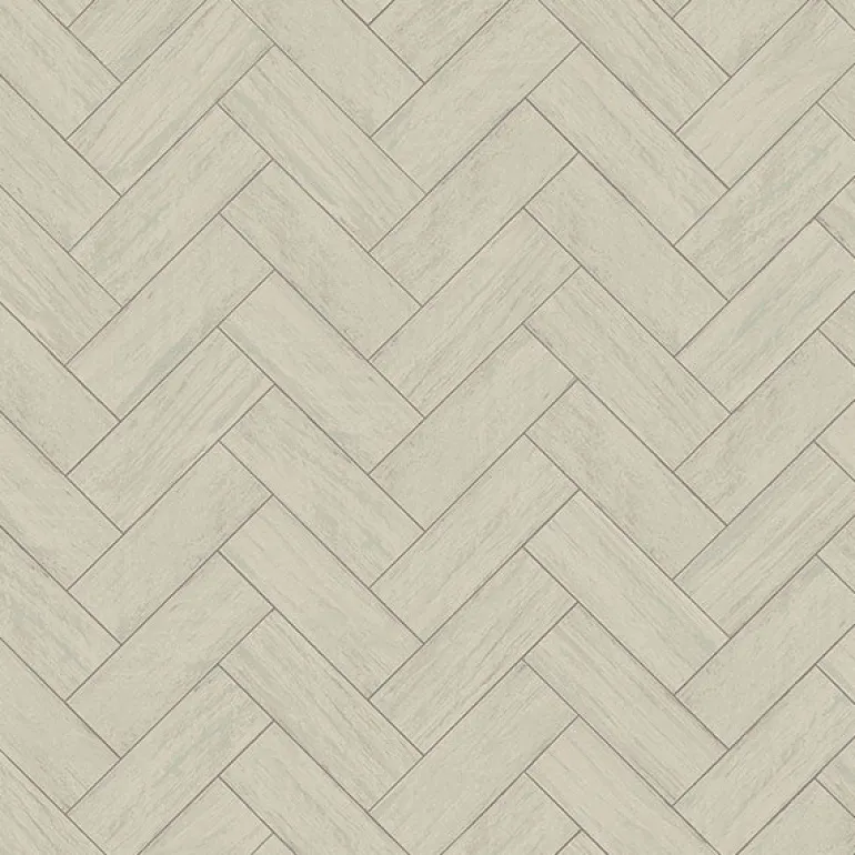 3123-10104 Kaliko Green Wood Herringbone Wallpaper