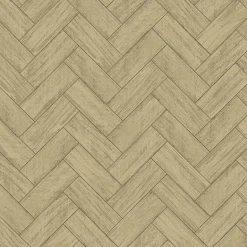 3122-10105 Kaliko Neutral Wood Herringbone Wallpaper