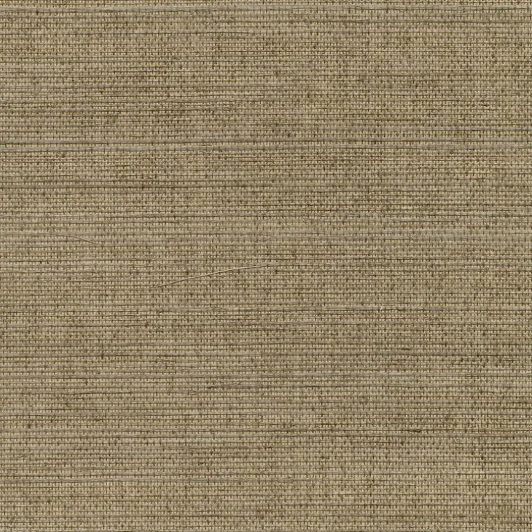 2732-80086 Kansu Brown Sisal Grasscloth Wallpaper