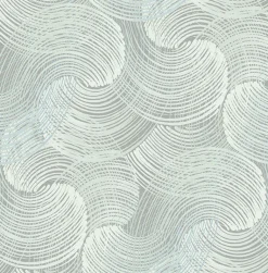 2964-25909 Karson Teal Swirling Geometric Wallpaper