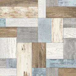 2922-25384 Keaton Multicolor Distressed Wood Wallpaper