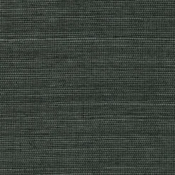 2732-80075 Kowloon Charcoal Sisal Grasscloth Wallpaper