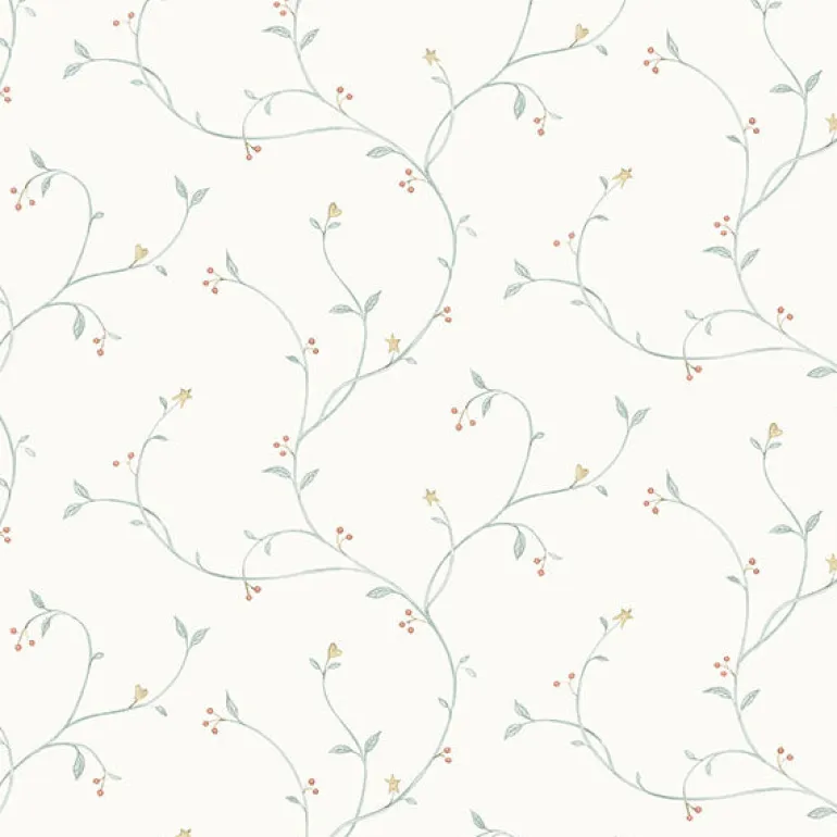 3123-09159 Kurt Seafoam Tin Star Trail Wallpaper
