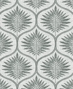 2861-25718 Laurel Grey Ogee Wallpaper