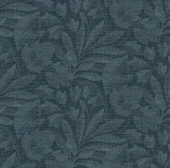 2971-86153 Lei Navy Etched Leaves Wallpaper