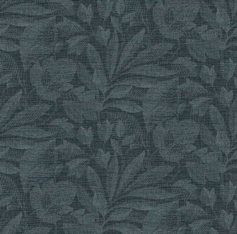 2972-86153 Lei Navy Leaf Wallpaper