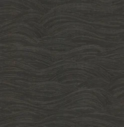 2971-86363 Leith Black Zen Waves Wallpaper