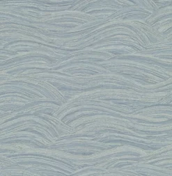 2971-86365 Leith Blue Zen Waves Wallpaper