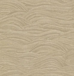2971-86364 Leith Gold Zen Waves Wallpaper