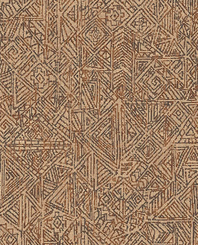391520 Longmont Burnt Sienna Global Geometric Wallpaper