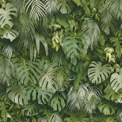 2979-37280-2 Luana Green Tropical Forest Wallpaper