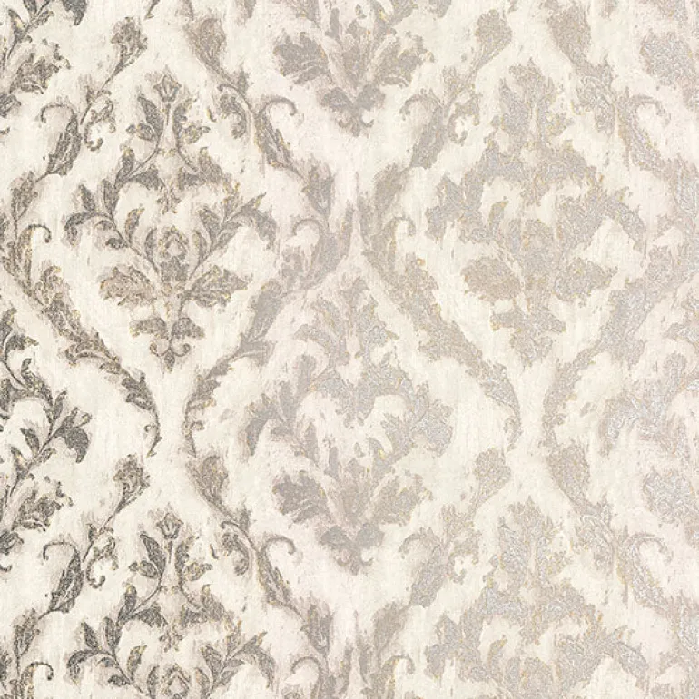 2927-20106 Lyra Light Grey Damask Wallpaper