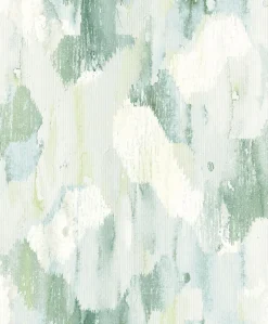 2975-26262 Mahi Green Abstract Wallpaper