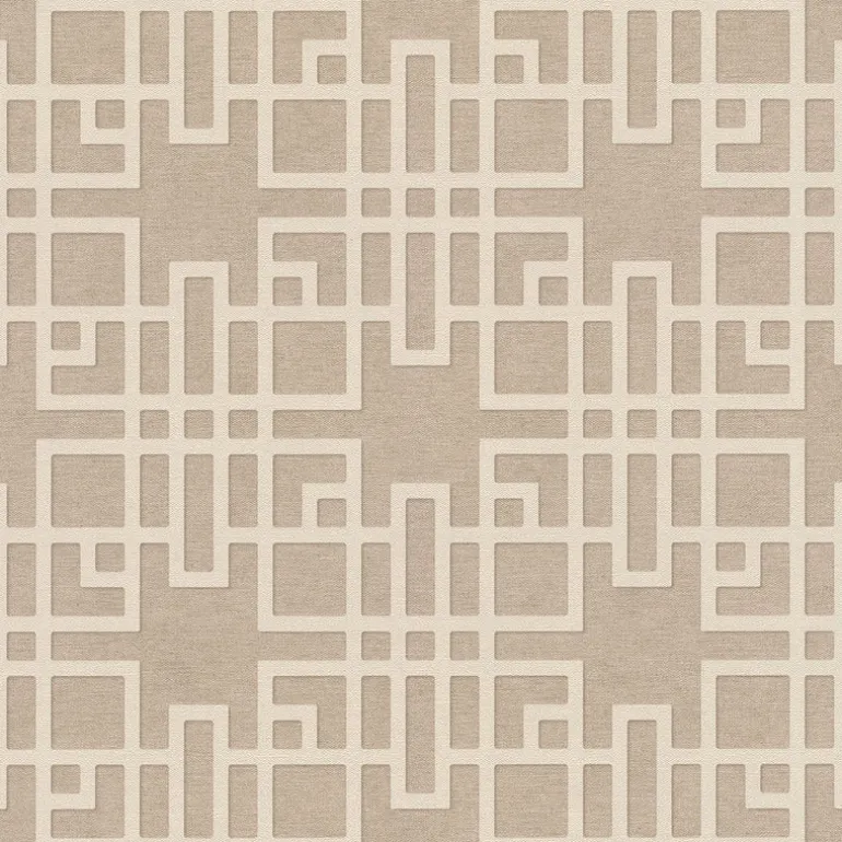4035-409246 Mana Beige Trellis Wallpaper