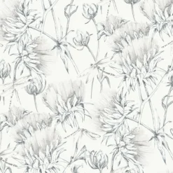 2973-90402 Mariell Grey Dragonfly Wallpaper
