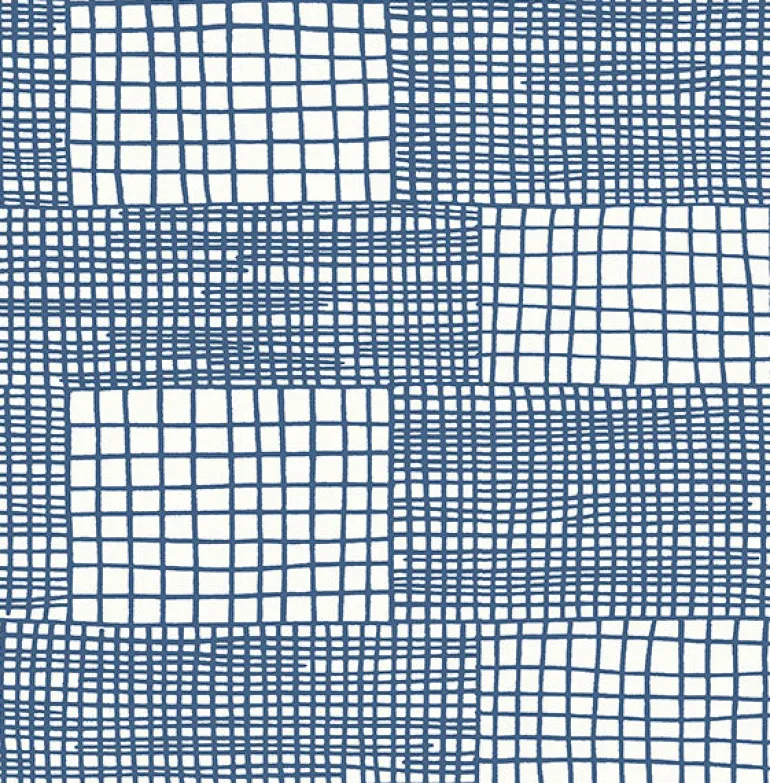 2903-25822 Maxwell Blue Geometric Wallpaper