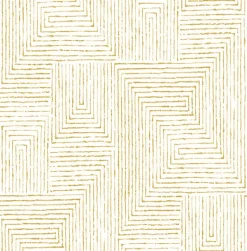 2964-25957 Merritt Honey Geometric Wallpaper