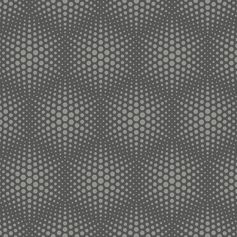 4020-50609 Milo Dark Grey Bubble Geometric Wallpaper