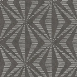 4025-82547 Monge Charcoal Geometric Wallpaper