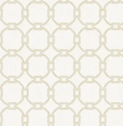 2766-002545 Monte Carlo Off-White Links Wallpaper