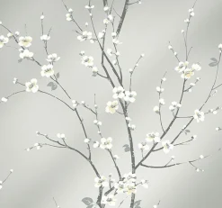 2927-81808 Monterey Silver Mist Floral Branch Wallpaper