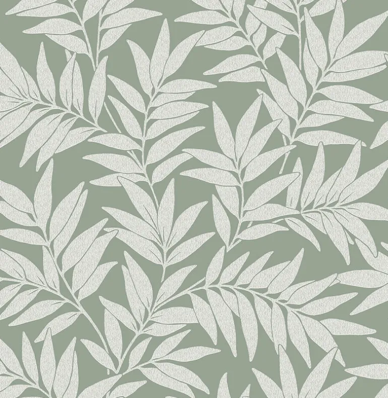 2970-26122 Morris Green Leaf Wallpaper