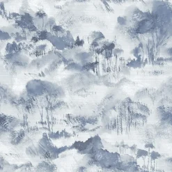 2975-87545 Nara indigo Toile Wallpaper