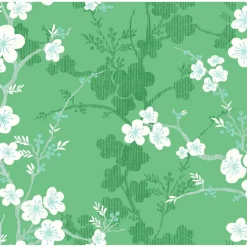 2973-90103 Nicolette Green Floral Trail Wallpaper
