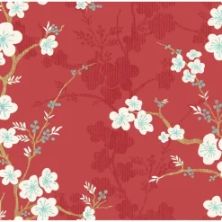2973-90101 Nicolette Red Floral Trail Wallpaper