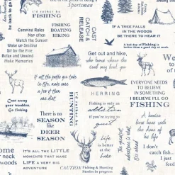 3118-01474 North Hills Navy Camping Quotes Wallpaper