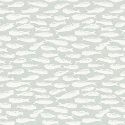 3122-10502 Nunkie Light Blue Sardine Wallpaper