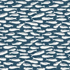 3122-10522 Nunkie Navy Sardine Wallpaper