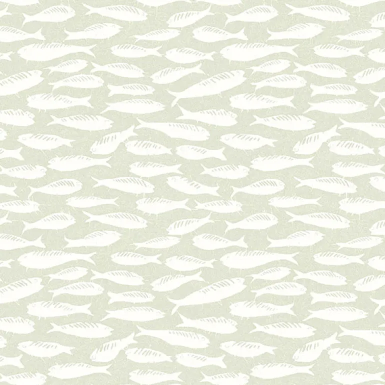 3122-10514 Nunkie Sage Sardine Wallpaper