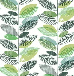 2904-25681 Nyssa Green Leaves Wallpaper
