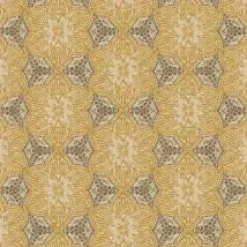 376095 Ochre Boho Flower Wallpaper Mural