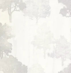 2766-95575 Opuntia Cream Tree Silhouettes Wallpaper