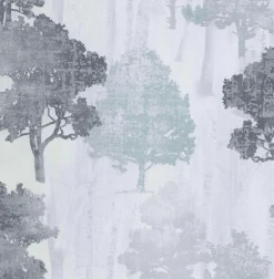 2766-95577 Opuntia Silver Tree Silhouettes Wallpaper