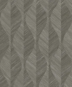 4025-82509 Oresome Dark Grey Ogee Wallpaper