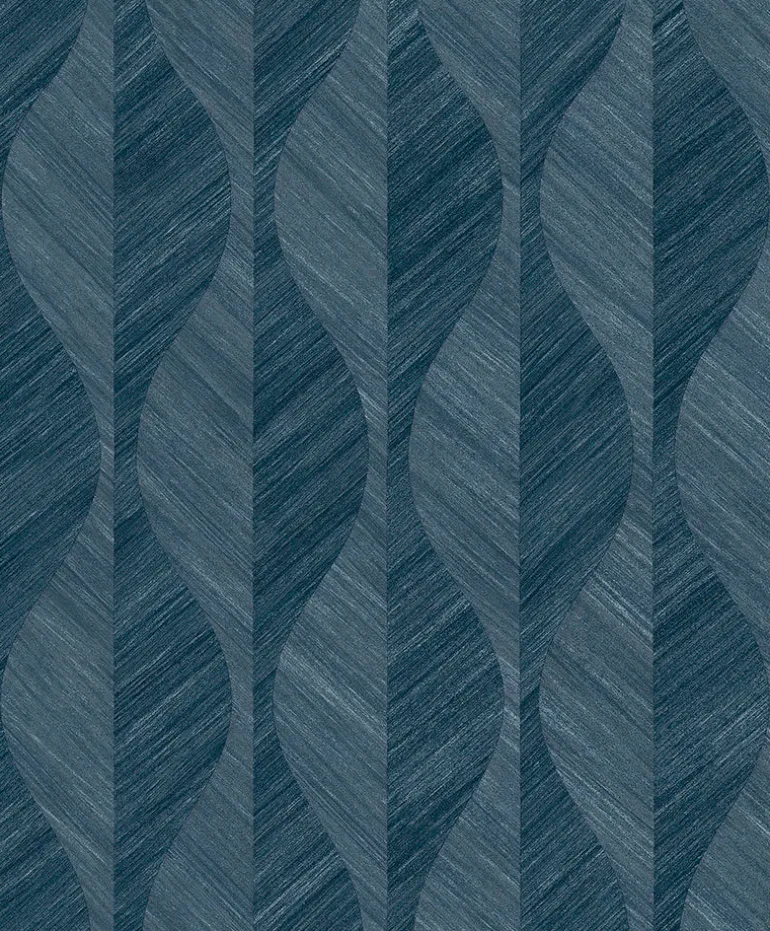 4025-82501 Oresome Indigo Ogee Wallpaper