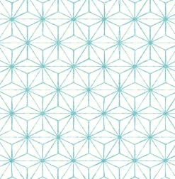 2764-24311 Orion Turquoise Geometric Wallpaper