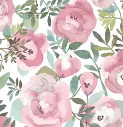 2903-25839 Orla Pink Floral Wallpaper