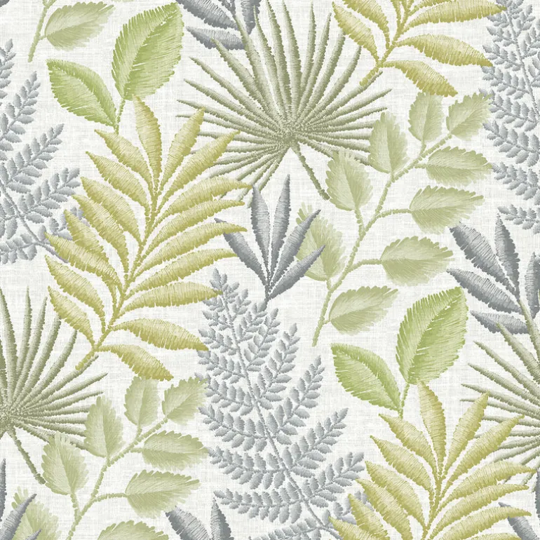 2901-87503 Palomas Grey Botanical Wallpaper