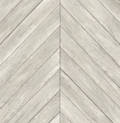 2904-24005 Parisian Dove Chevron Wood Wallpaper