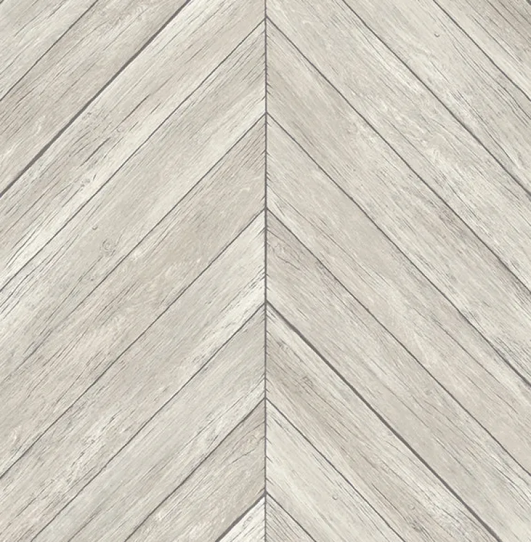 2904-24005 Parisian Dove Chevron Wood Wallpaper