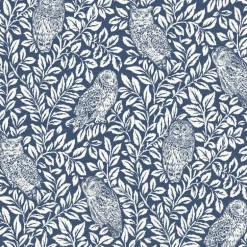 3123-12412 Parliament Navy Owl Wallpaper