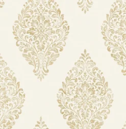 2834-25042 Pascale Off-white Medallion Wallpaper
